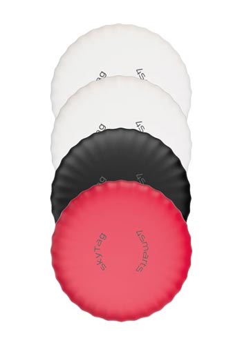 4smarts SkyTag Slim Location Finder, Set of 4 – Black/Red/White
