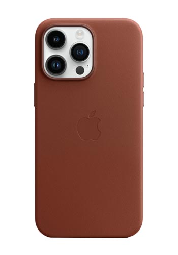 APPLE Leather Case with MagSafe, Umbra