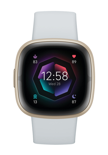 FITBIT Sense 2 Blue Mist / Soft Gold, Smartwatch with Band