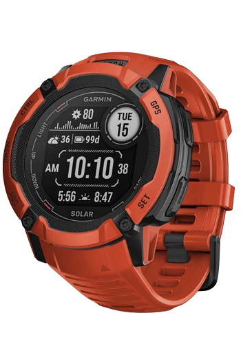 Garmin Instinct 2X Solar Smartwatch, Flame Red, 50mm
