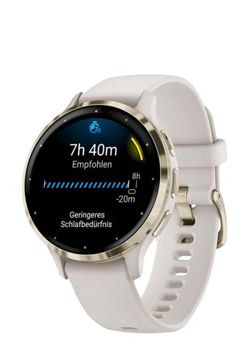 Garmin VENU 3S GPS Fitness Smartwatch Soft Gold - Ivory, SmartWatch, 010-02785-04