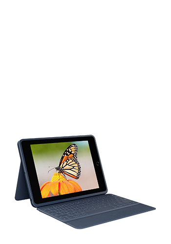 LOGITECH Rugged Combo 3 Case with Integrated Keyboard, Classic Blue, for Apple iPad 10.2 (7th/8th/9th Generation)