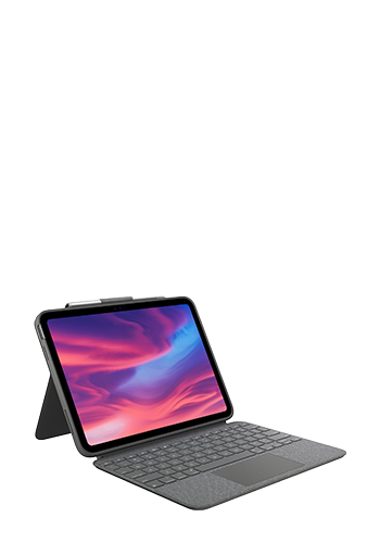 LOGITECH Wireless Combo Touch Keyboard - Quartz Graphite, for Apple iPad 10th Generation