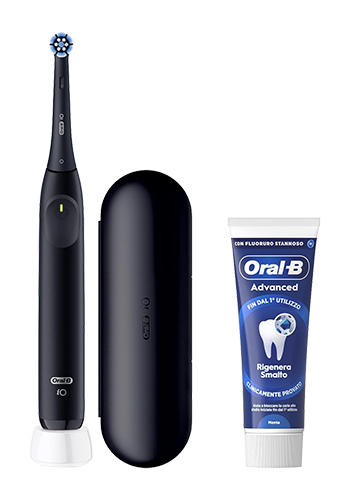 Oral-B iO 2 Electric Toothbrush incl. Travel Case and Toothpaste Black