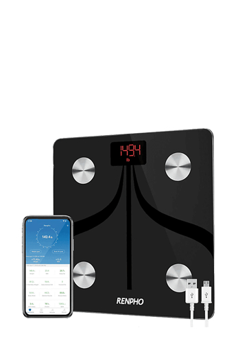 RENPHO Digital Bathroom Scale with App - Black