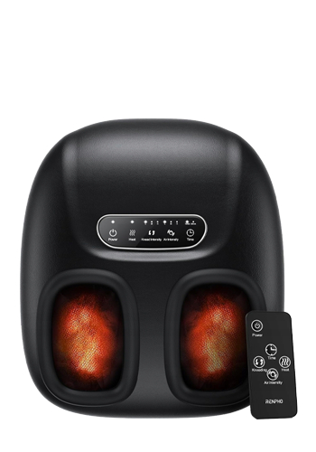 RENPHO Foot massager with heat function, black
