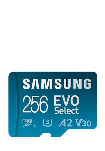 SAMSUNG EVO Select (2024) microSD Card 256GB, 160 MB/s + Adapter