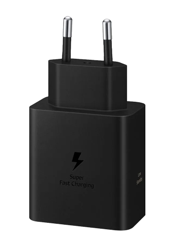 SAMSUNG 60W USB Type-C Power Adapter, Black, 2x USB-C, 1x USB Port, Retail