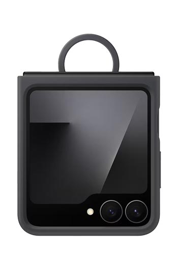 SAMSUNG Silicone Case with Ring Black