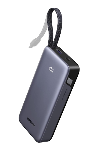 UGREEN 20000 mAh Power Bank 55W Fast Charging, Grey, Universal