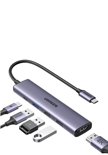 UGREEN USB-C Hub 100W PD, Grey