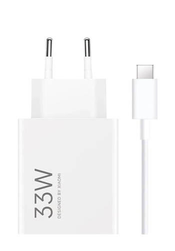 Xiaomi 33W USB-A Fast Charger + USB-C Cable 1m White, MDY-16-EF, Retail